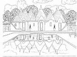 Coloring Colouring Scenery Pages Beautiful Adults Adult House Kids Scene Travel Printable Book Landscapes Bestcoloringpagesforkids Sheets Intheplayroom Inspired Old Finland sketch template