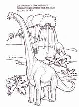 Brachiosaurus Dinosaurios Colorear Existieron Dinos sketch template