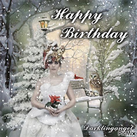 happy birthday images  winter flowers add color  someones wintry days