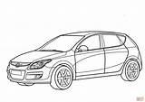 Hyundai Coloring I30 Pages Drawing Printable Main Supercoloring Cars Kids Skip sketch template