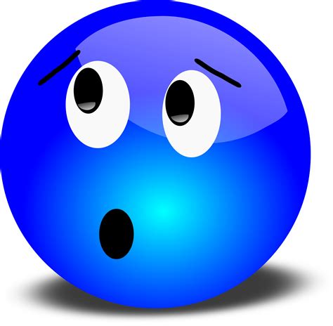 shocked face clipart