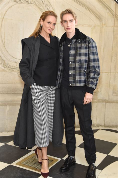 Uma Thurman And Her Son Stole The Show At Dior Couture In Paris Vogue