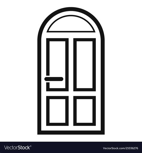 house door icon simple style royalty  vector image