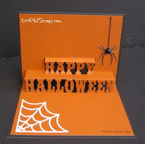 halloween card designs  step  spread love page