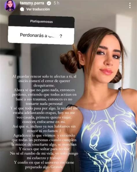 tammy parra confesó que retomó comunicación con su exnovio que le fue