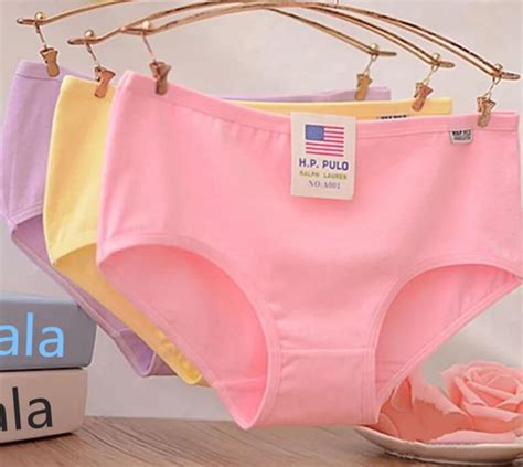 cotton panties candy color solid underpants women girl briefs knickers underwear