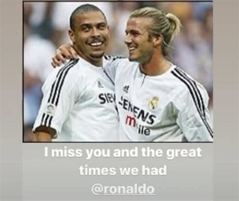 David Beckham Ronaldo And Real Madrid S Iconic Galaticos Catch Up On