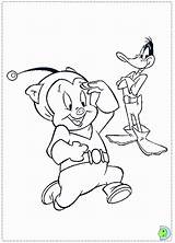 Coloring Daffy sketch template
