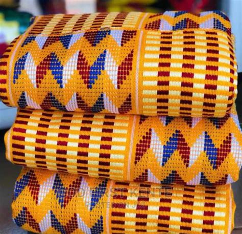 authentic kente    yards genuine ghana handwoven kente fabric