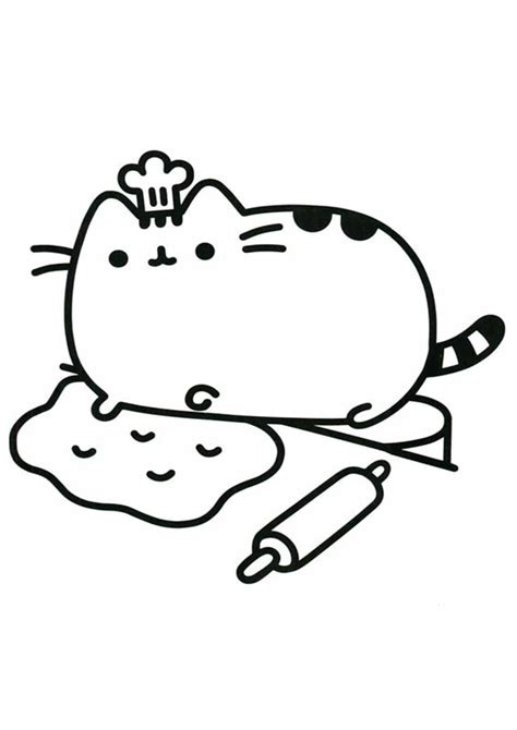 easy  print pusheen coloring pages tulamama