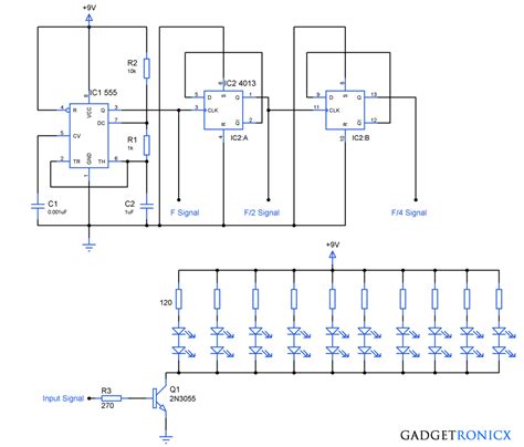 christmas tree lighting circuit diagram gadgetronicx