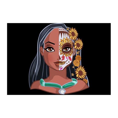 Pocahontas Combinou Muito Com A Sua Maquiagem De Caveira Mexicana