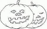 Coloring Pumpkin Pages Scary Clipart Library Kolorowanki Dynie Halloween sketch template