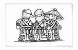 Ninjago Kolorowanki Trois Equipe Kodak Dzieci Funchap Ninja Nindroid Sponsored Coloringcity sketch template