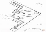 Bomber Stealth Coloring Pages Printable Aircraft Spirit Air Grumman Force Northrop Template Sketch Army sketch template