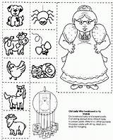 Swallowed Lady Fly Old Who There Coloring Pages Activities Preschool Printable Know Books Book Flickr Music Mobile Sequencing Literacy Kindergarten sketch template