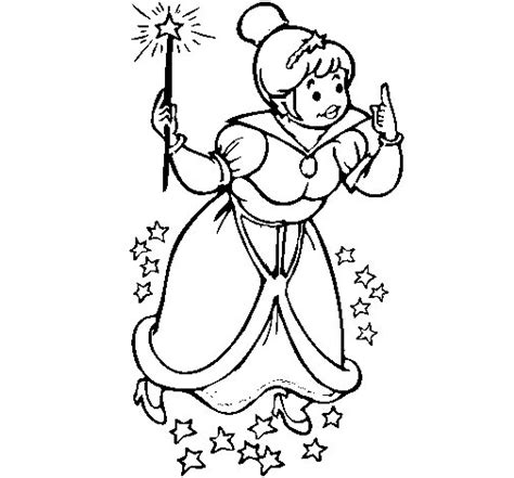 fairy godmother coloring page coloringcrewcom