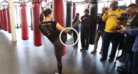 the karate hottie shows off her karate and muay thai techniques mma