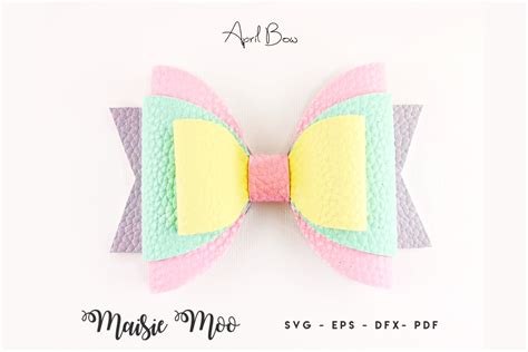 bow template faux leather bow svg easter bow svg