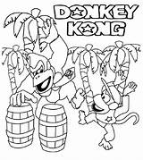 Kong Donkey Mario Diddy Kleurplaten Videojuegos Kleurplaat Dschungel Educativeprintable Starklx Coloringhome Azcoloring Uitprinten Downloaden sketch template