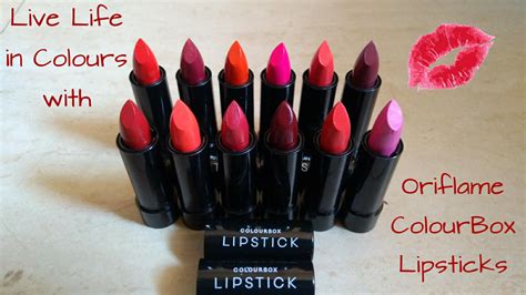 alive  kicking  life  colours  oriflame colourbox lipsticks
