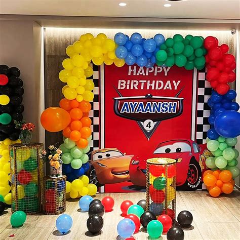 lightning mcqueen cars theme birthday decoration prepare  party