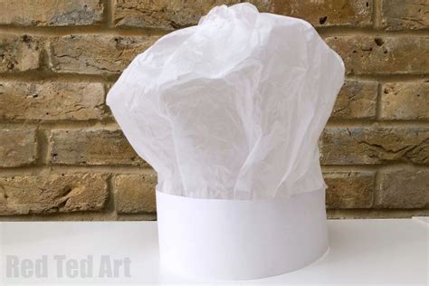 easy paper chefs hat diy instructions learn     childs