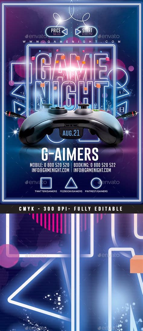 Transform Your Home Into A Party Venue With A Game Night Flyer Template