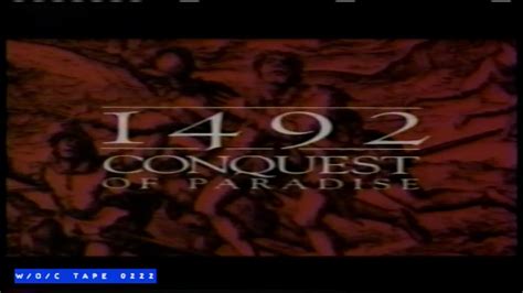 1492 conquest of paradise tv spot 1992 youtube