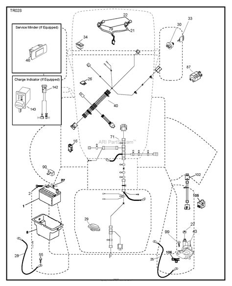 husqvarna yth    parts diagram  electrical