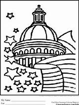 Coloring Pages Building Capitol Dc Washington Government Dome Drawing School Kids Book Icon Printable Drawings Getdrawings America Color Ginormasource Visit sketch template