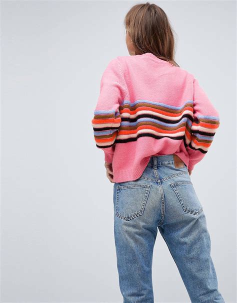 love   asos stripes trends stripes fashion ripple jumper asos fashion outfits