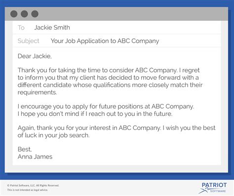 How To Write A Job Rejection Email Sample And More