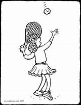 Tennis Kiddicolour sketch template