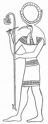 Egyptian Mesopotamia Hieroglyphics Coloringhome Osiris Template Dxf sketch template