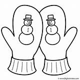Coloring Mittens Mitten Winter Pages Snowman Christmas Drawing Printable Kids Clothing Color Crossed Print Template Large Gloves Do Bigactivities Drawings sketch template