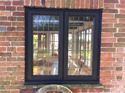 Oak Windows And Doors With Leaded Glass Medina Joinery