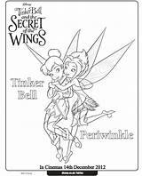 Tinkerbell Printable Tinker Bell Wings Fairies Vidia Periwinkle Pixie Coloringhome sketch template
