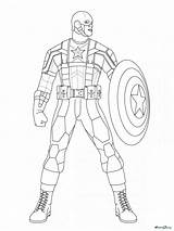 Lego America Captain Coloring Pages Printable Getdrawings sketch template