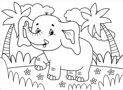elephant coloring pages printable detailed