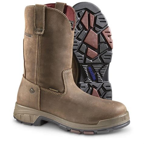 wolverine cabor epx wellington work boots  work boots  sportsmans guide