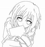 Anime Line Girl Cute Deviantart Favourites Add sketch template