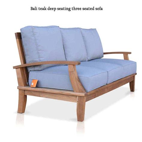 classic teak outdoor  seated sofa lounge seat bali teak patio furniture teak outdoor