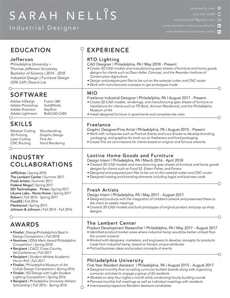 resume  behance