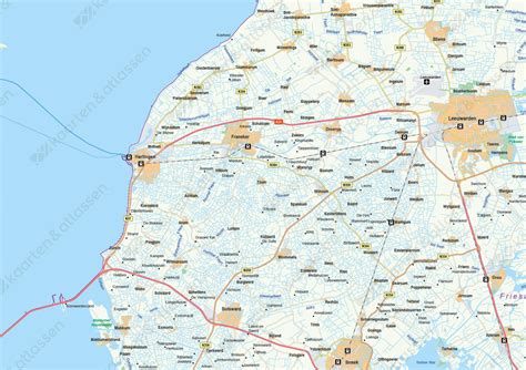 kaart friesland  kaarten en atlassennl
