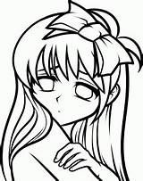 Draw Sad Anime Drawing Visit Online Drawings Face sketch template