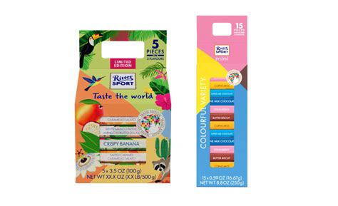 ritter sport debuts taste  world product range candy industry