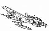 Avion Heinkel Ausmalbilder Kolorowanki Bombowiec Militaires Coloriage Bombardiere Ww2 Ausmalbild Kolorowanka Militari Bombardier Flugzeuge Aerei Avions 111h Druku Dessin Elicotteri sketch template