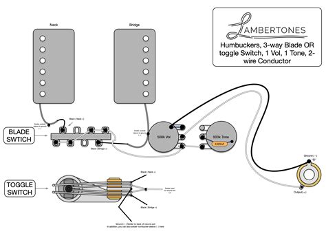 wiring diagrams humbucker lambertones pickups