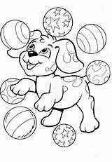 Puppy Juggling sketch template